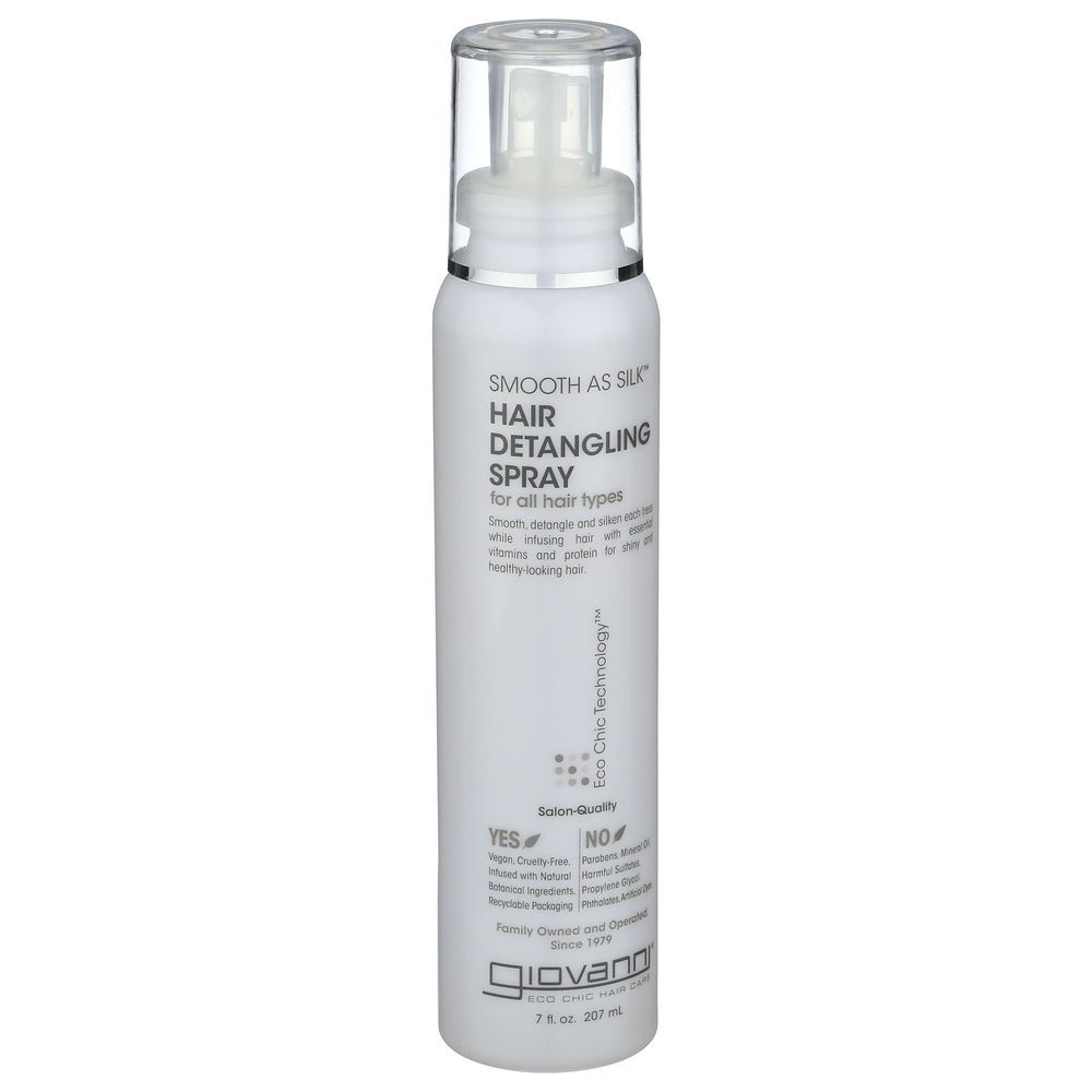 Giovanni Eco Chic Smooth As Silk Detangling Spray, 7 Fluid Ounce