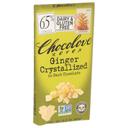 Chocolove Xoxox Premium Ginger Crystallized in Dark Chocolate Bar, 3.2 Ounce -- 12 per case