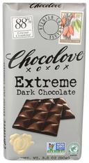 Chocolove Xoxox Extreme Dark Chocolate Bar, 3.2 Ounce -- 12 per case