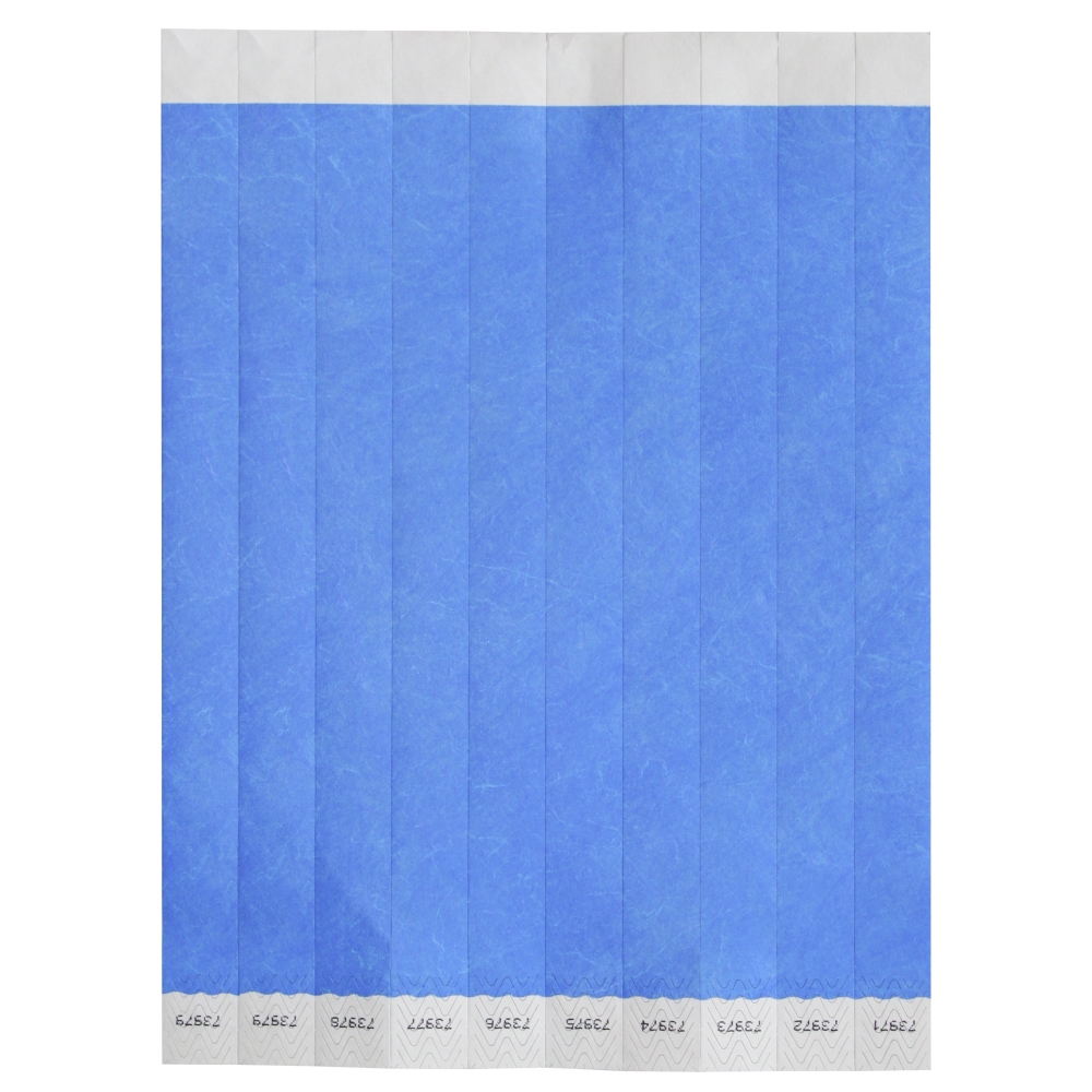 Bar Maid Blue Solid Security Wristband -- 500 per case