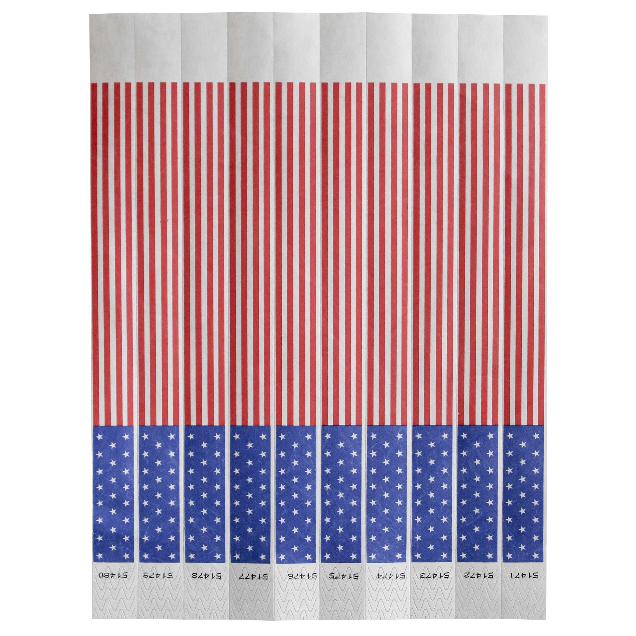 Bar Maid American Flag Security Wristband -- 500 per case