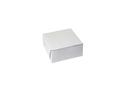 Boxit Lock Corner One Piece White Bakery Box, 6.5 x 6.5 x 3 inch -- 250 per case.