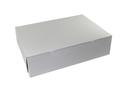 Boxit Lock Corner One Piece White Bakery Box, 19 x 14 x 4.5 inch -- 50 per case.