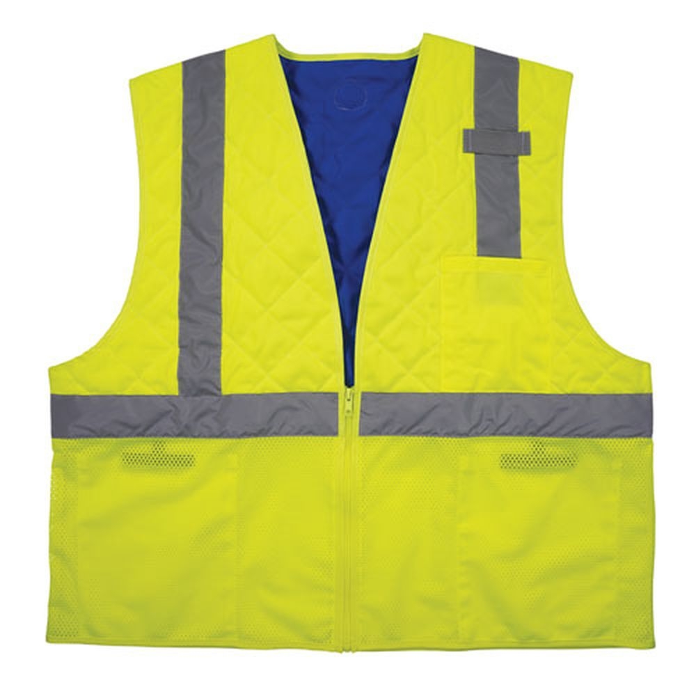 ergodyne Chill -Its 6668 Polymer X-Large Lime Class 2 Hi-Vis Safety Cooling Vest