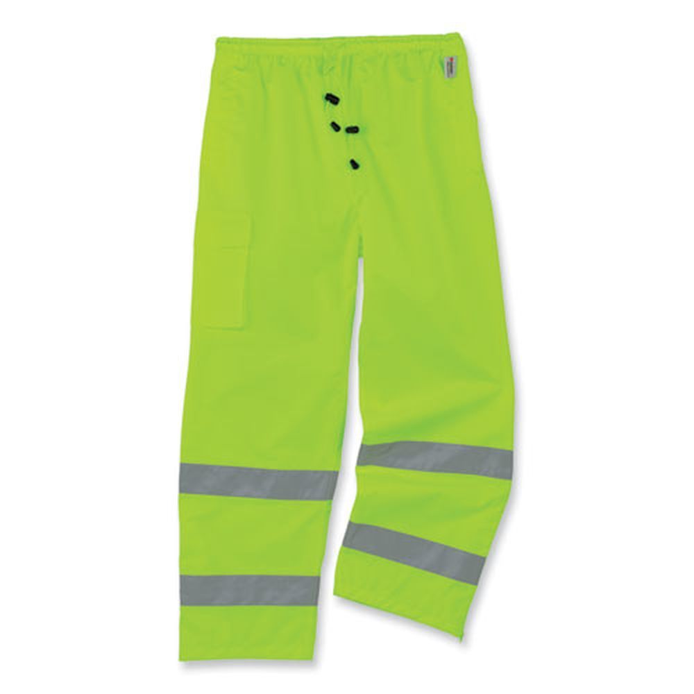 Ergodyne Glowear 8915 Small Lime Class E Hi-vis Rain Pants