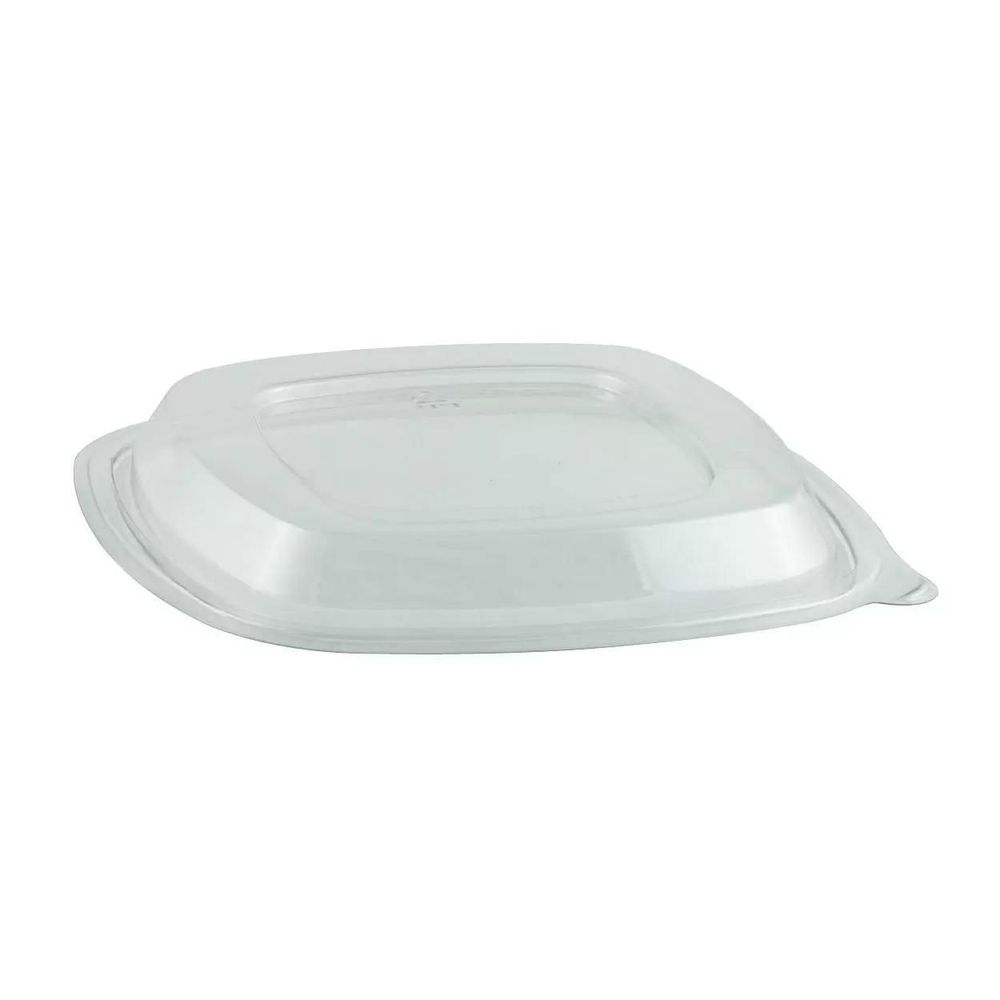 Anchor Packaging Crystal Classics CP800 RPET Clear 8 inch Square Lid for CPS820, CPS820C, CP832, CPS832C, CPS848, CPS848C Bowls -- 276 per case.