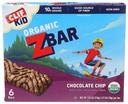 Clif Kid Zbar Organic Chocolate Chip Energy Bar, 6 count per pack -- 9 per case
