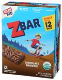 Clif Kid Zbar Organic Chocolate Brownie Bar, 15.24 Ounce -- 6 per case