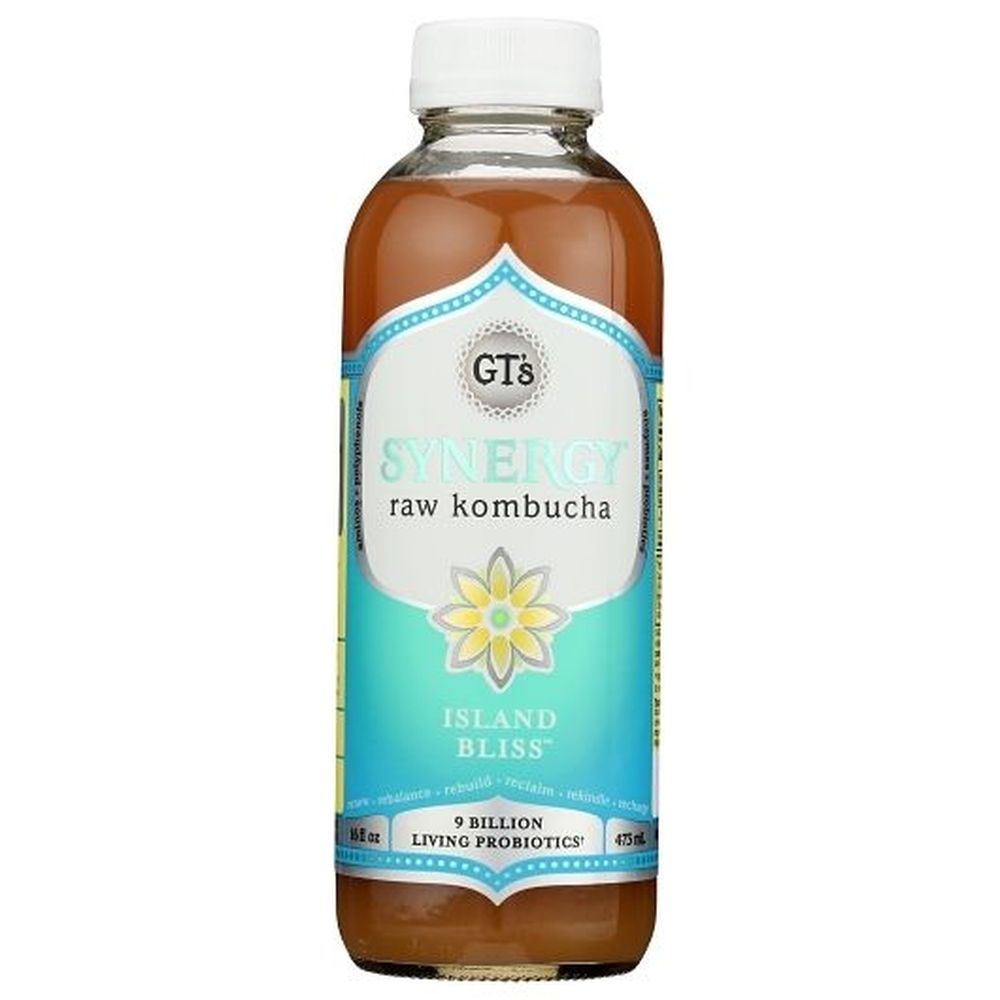 Gts Synergy Organic Island Bliss Kombucha, 16 Fluid Ounce -- 6 per case