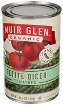 Muir Glen Organic Diced Petite Tomato, 14.5 Ounce -- 12 per case.