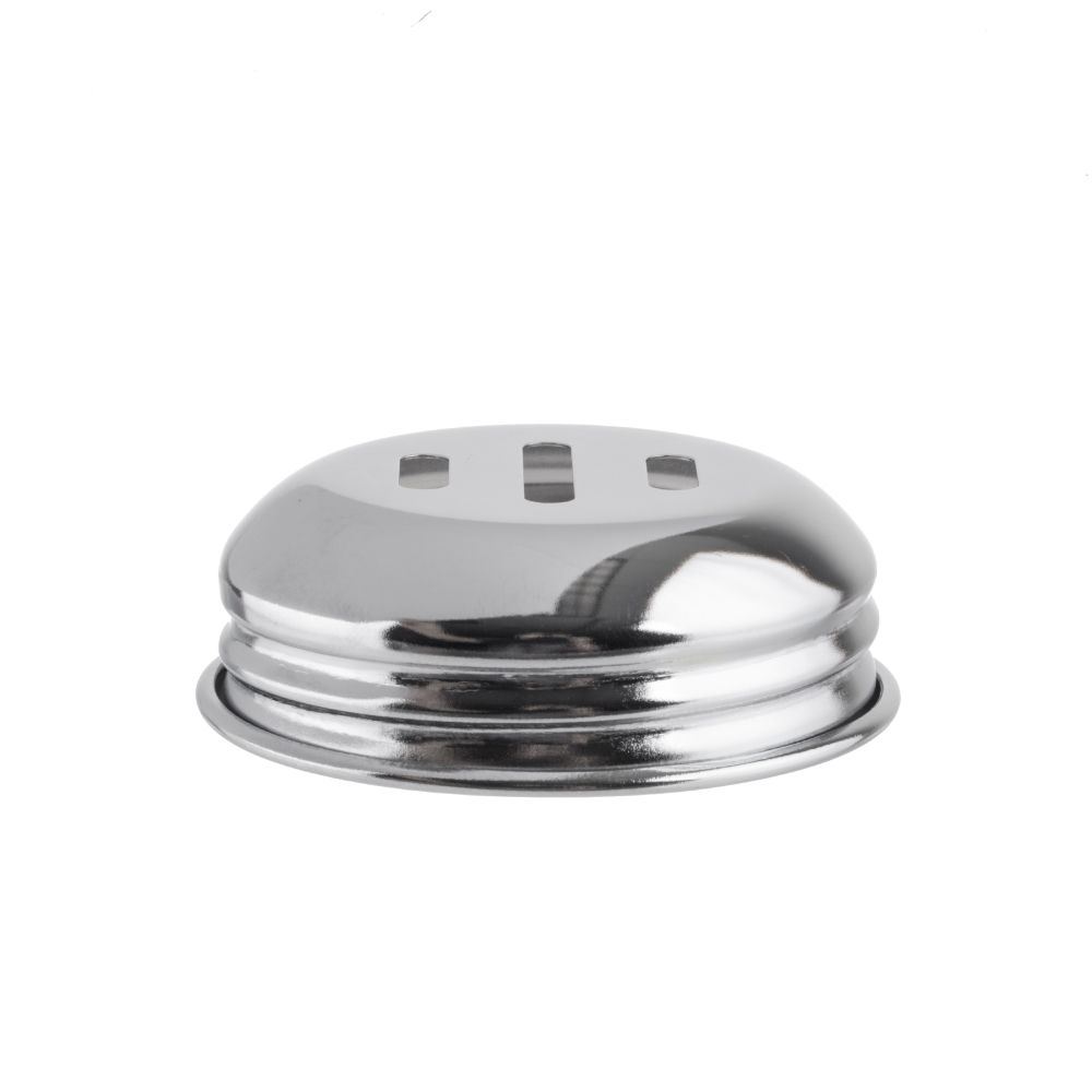 Tablecraft Chrome Plated Slotted Top For Swirl Bpa-free Tritan Plastic Shaker -- 12 Per Case