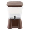 Tablecraft Brown Polypropylene Single Beverage Dispenser, 3 Gallon Capacity