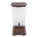 Tablecraft Polypropylene Brown Beverage Dispenser, 5 Gallon Capacity