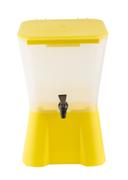 Tablecraft Yellow Polypropylene Single Beverage Dispenser, 3 Gallon Capacity