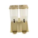 Tablecraft Slimline Double Almond Beverage Dispenser, 3 Gallon Capacity