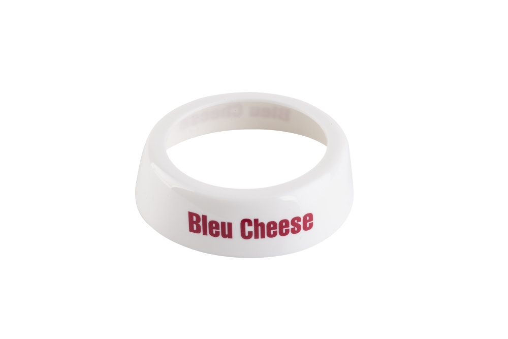 Tablecraft Bleu Cheese Imprinted Salad Dressing Dispenser Collar