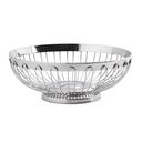 Tablecraft Regent Stainless Steel Round Red Small Spoke Serving Basket, 7 inch Dia. x 2.75 inch