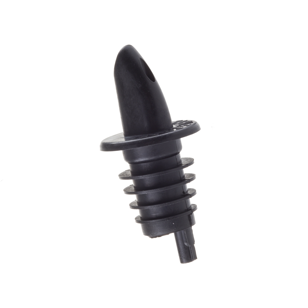 Tablecraft Plastic Black Economy Pourer, 1.25 x 1.25 x 2.6875 inch -- 12 per case