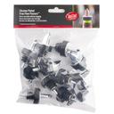 Tablecraft Plastic Chrome/Black Pourer -- 12 per case