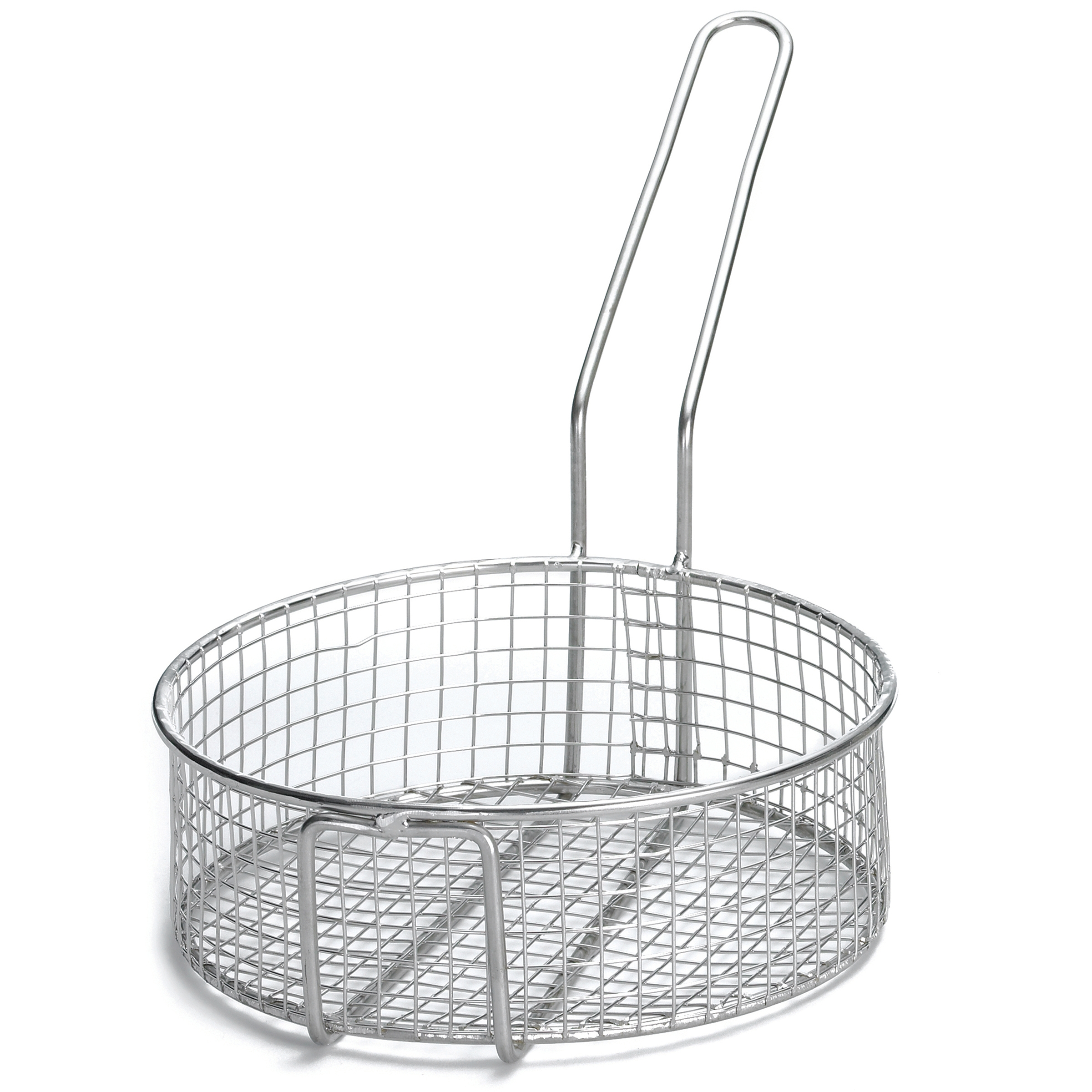 Tablecraft 18/8 Stainless Steel Round Cooking Basket, 10.5 x 10.5 x 3.5 inch -- 2 per case