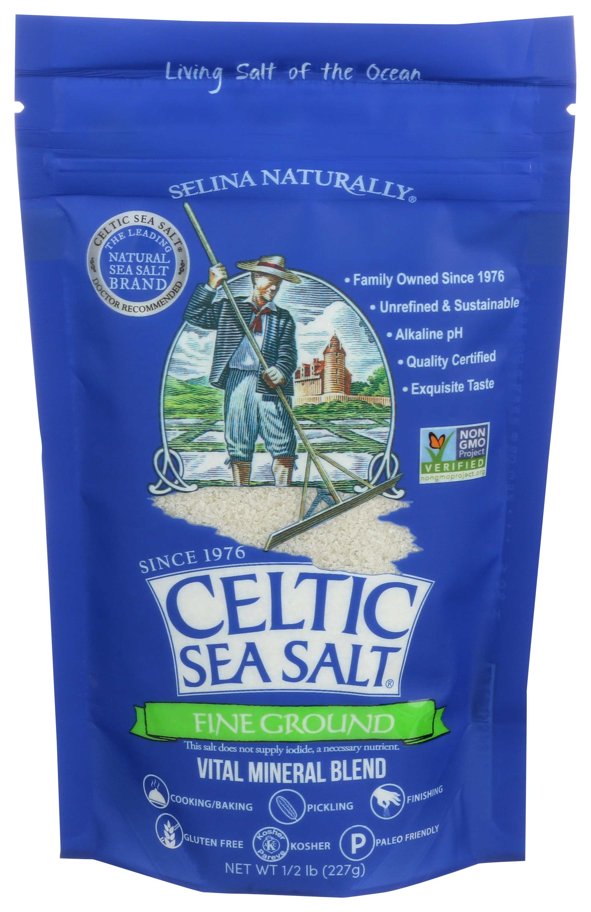 Celtic Sea Salt Fine Ground Sea Salt, 0.5 Pound -- 6 Per Case