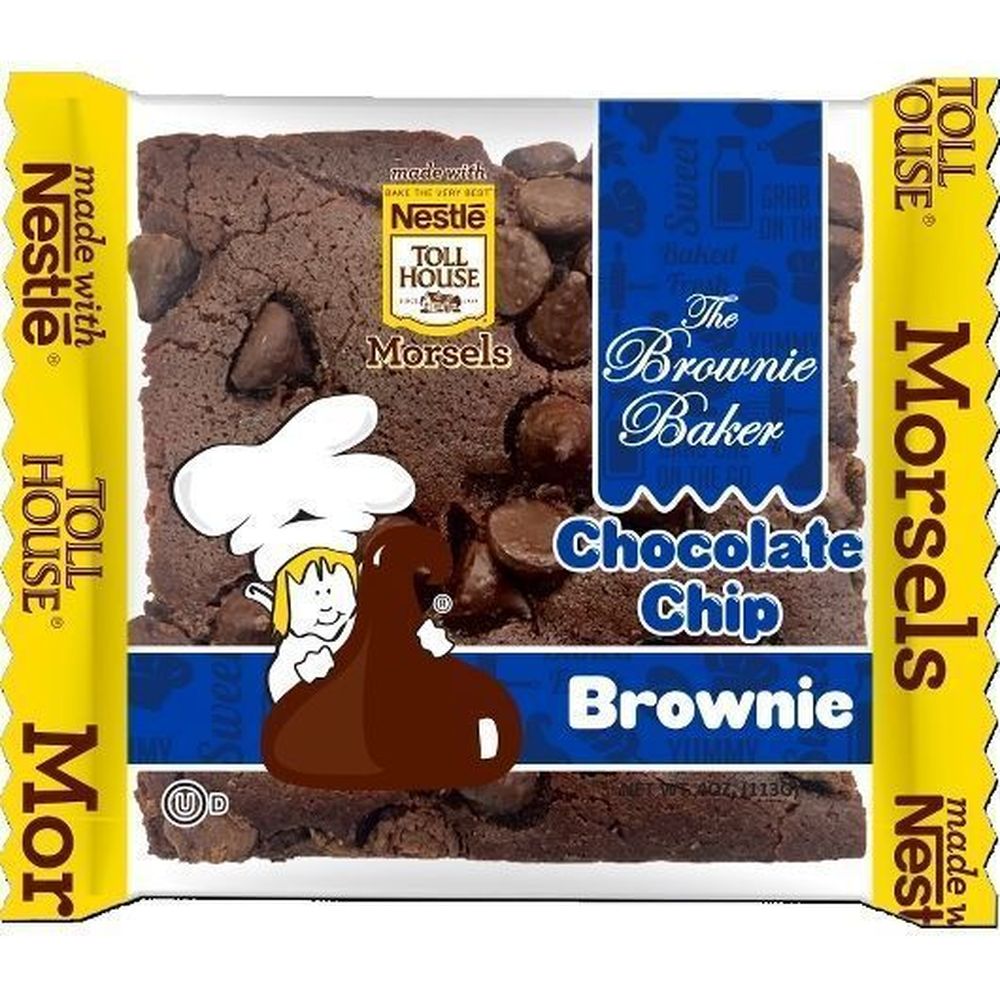 The Brownie Baker Chocolate Chip Brownie, 4 Ounce -- 12 per case