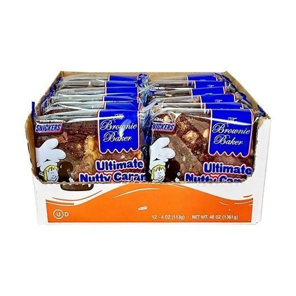 The Brownie Baker Ultimate Nutty Caramel Brownie, 4 Ounce -- 12 per case