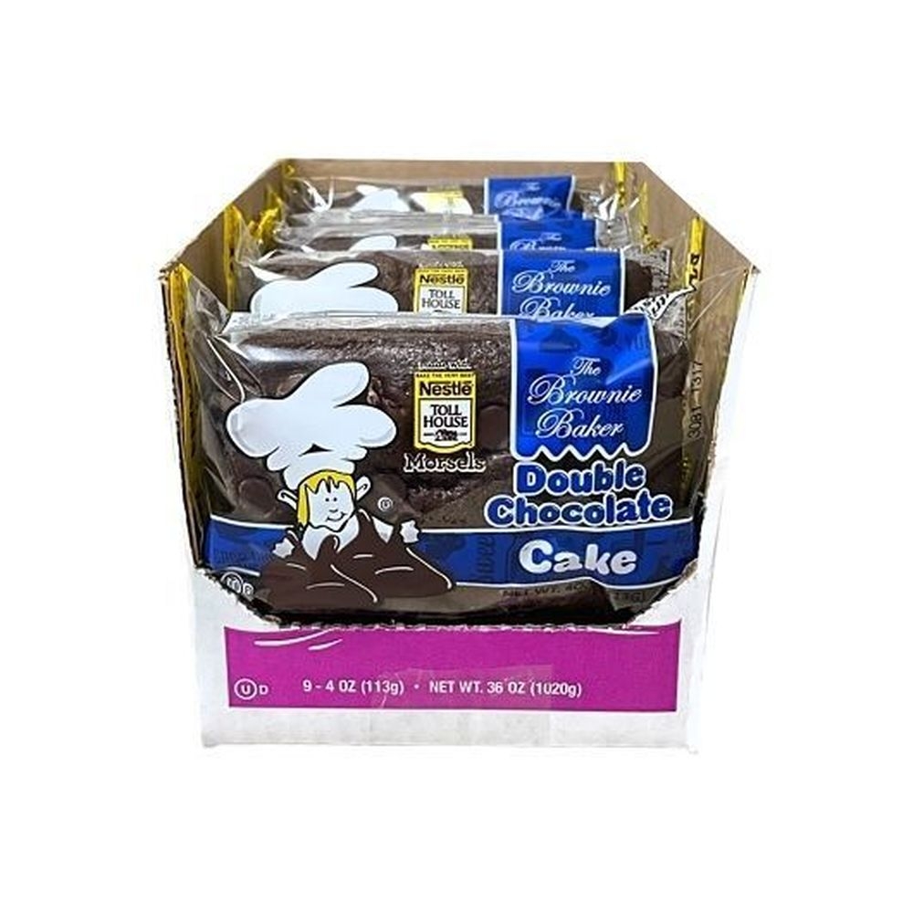 The Brownie Baker Double Chocolate Cake, 4 Ounce -- 9 per case