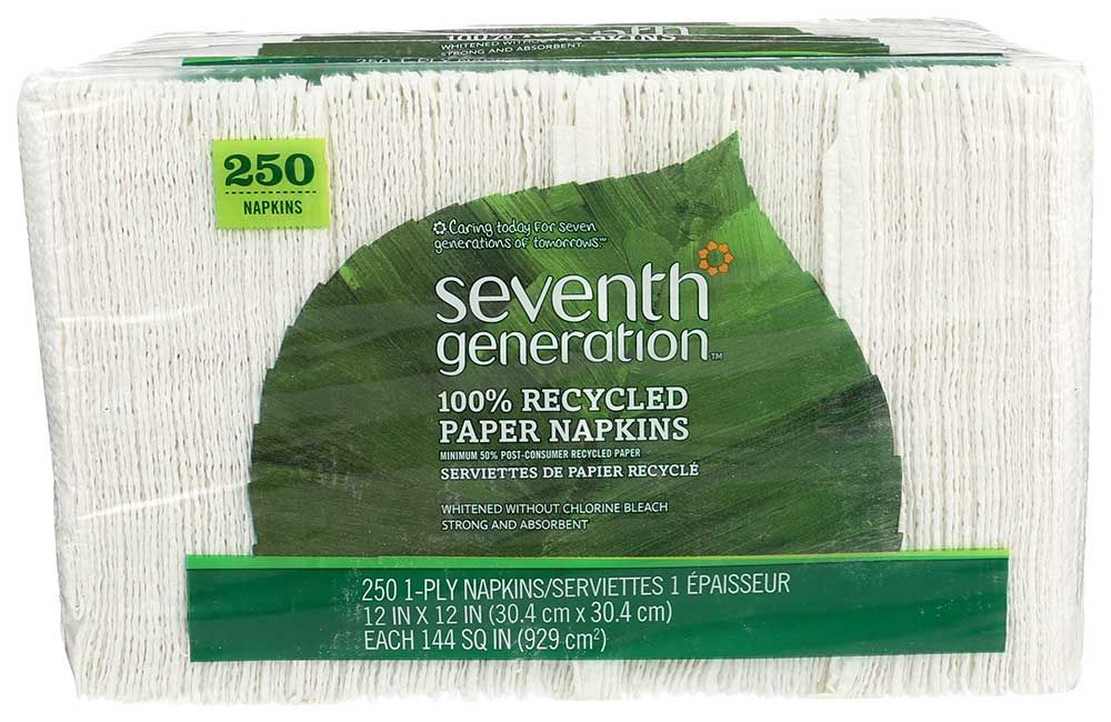 Seventh Generation White Recycled Lunch Napkin -- 12 Per Case