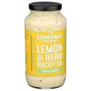 Sonoma Gourmet Lemon and Herb Ricotta Pasta Sauce, 24.5 Ounce -- 6 per case
