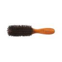 Bass 876SB Dark Bamboo Semi Oval Hairbrush with Wild Boar Soft Natural Bristles