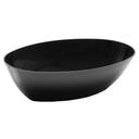 WNA CaterLine Polystyrene Black Oval Luau Serving Bowl, 64 Ounce -- 50 per case.