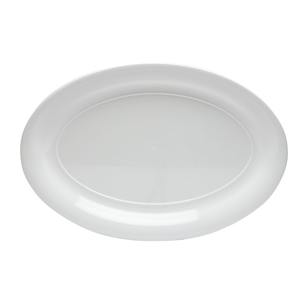 Wna Caterline Polystyrene White Oval Serving Tray, 16 X 11 Inch -- 25 Per Case