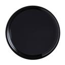 WNA CheckMate Black Round High Edge Rigid Tray, 16 inch -- 25 per case.
