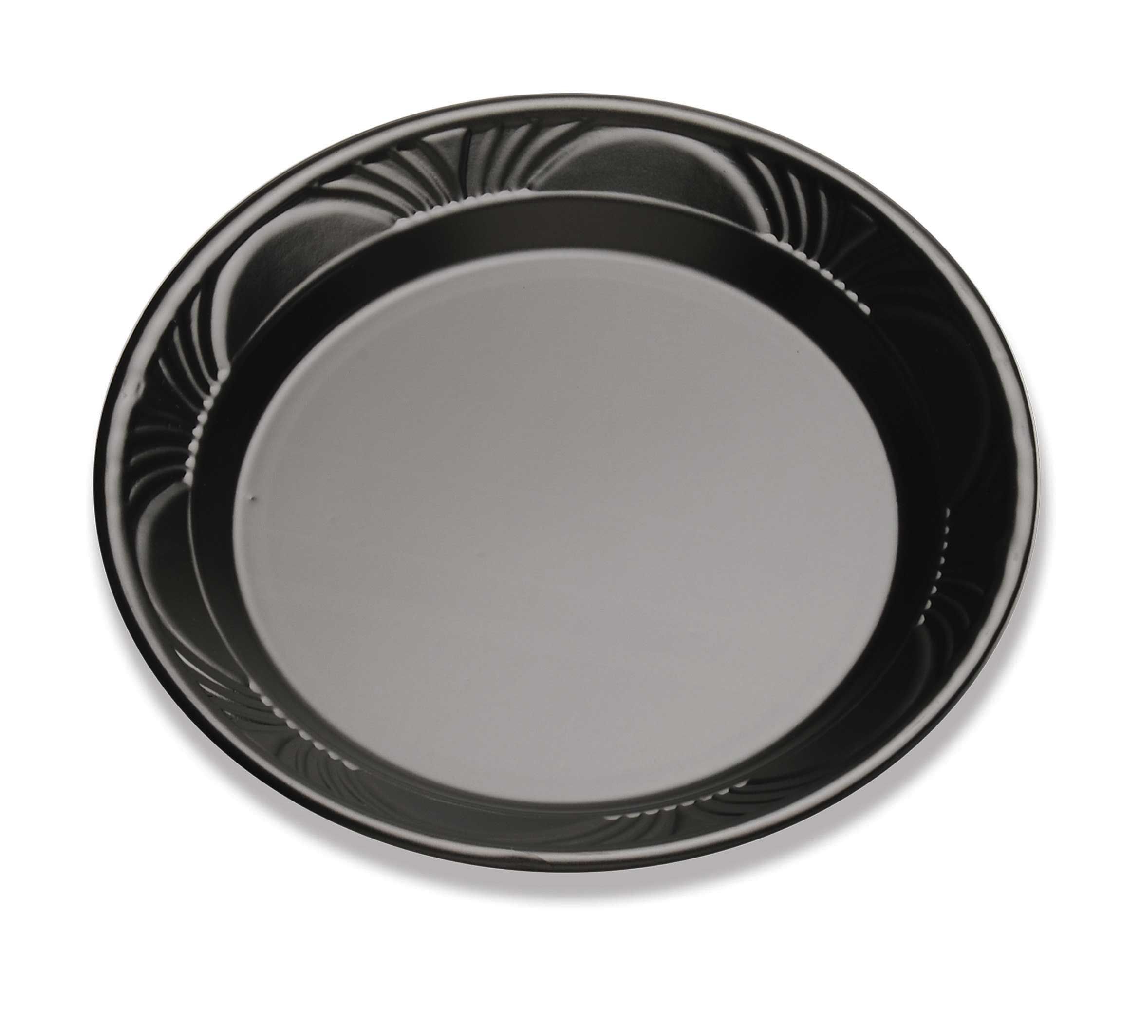 D&w Fine Pack Polystyrene Black Pearl Plate, 10.25 Inch -- 500 Per Case