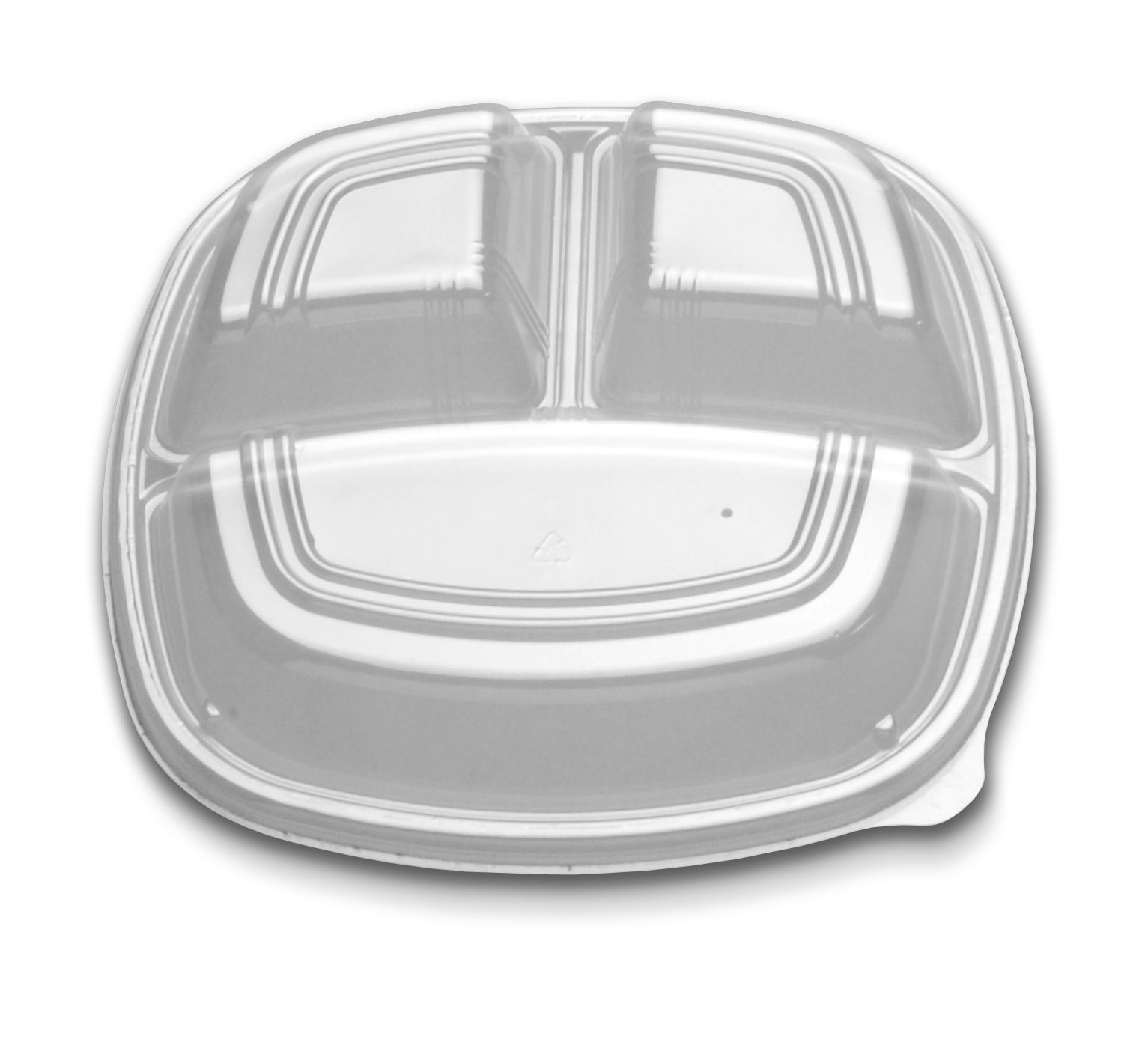 Forum 3 Compartment High Lid Only, 10 Inch -- 160 Per Case