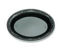 D and W Fine Pack Plastic Black Deep Oval Platter, 8 x 11 inch -- 500 per case.