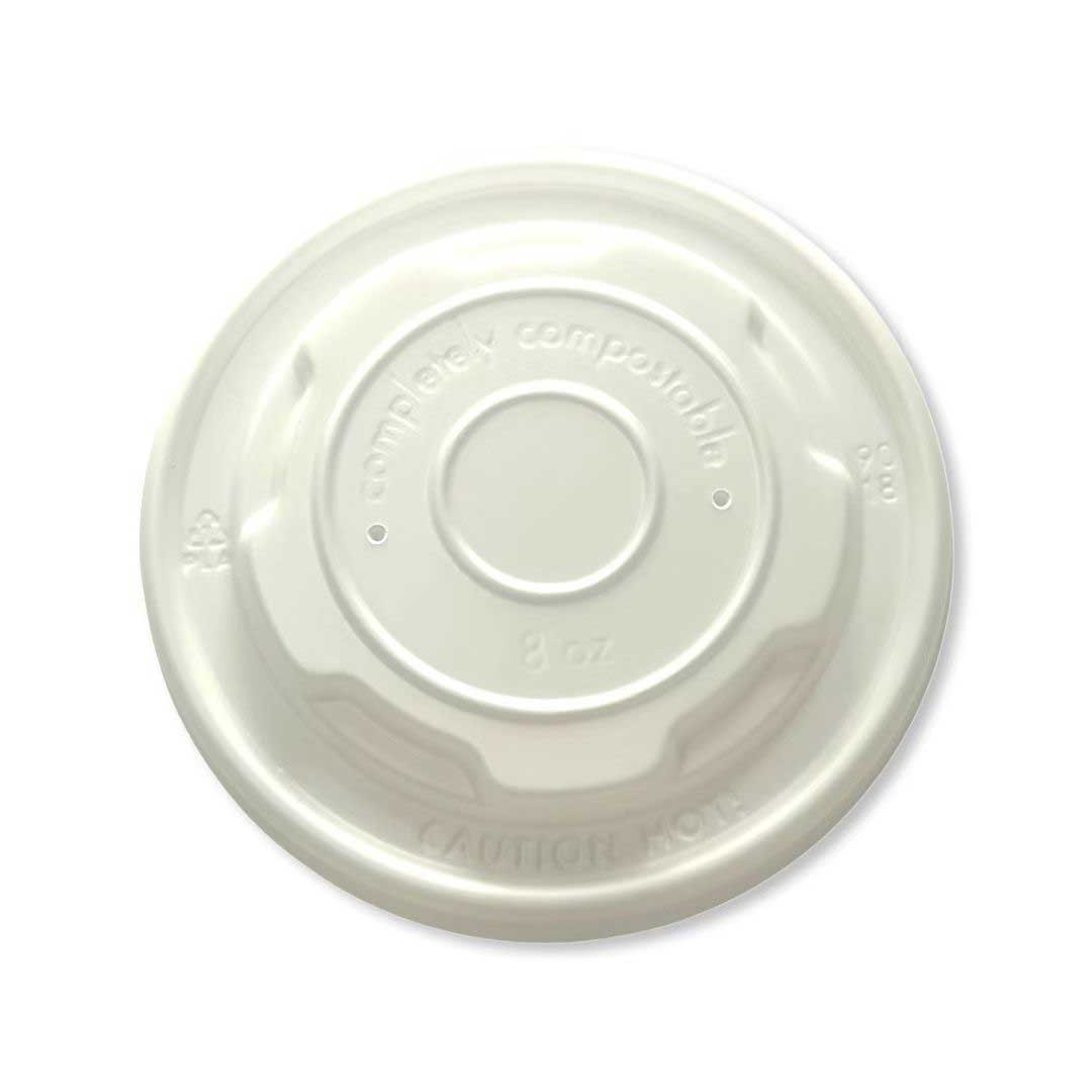 Responsible Products 6-8 Ounce Compostable Paper Food Container Lid -- 1000 per case
