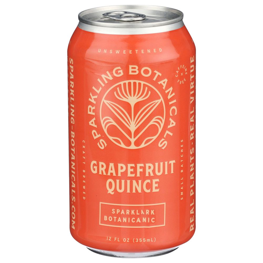 Rishi Unsweetened Grapefruit Quince Sparkling Botanical Tea, 12 Fluid Ounce -- 12 per case