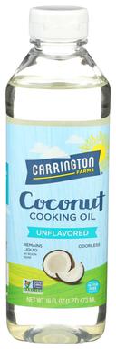 Carrington Farms Coconut Cooking Oil, 16 Fluid Ounce -- 6 per case