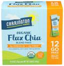 Carrington Farms Organic Flax Chia Paks - 12 count per pack -- 6 packs per case
