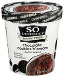 So Delicious Chocolate Cookies N Cream Cashewmilk Non Dairy Dessert, 16 Ounce -- 8 per case