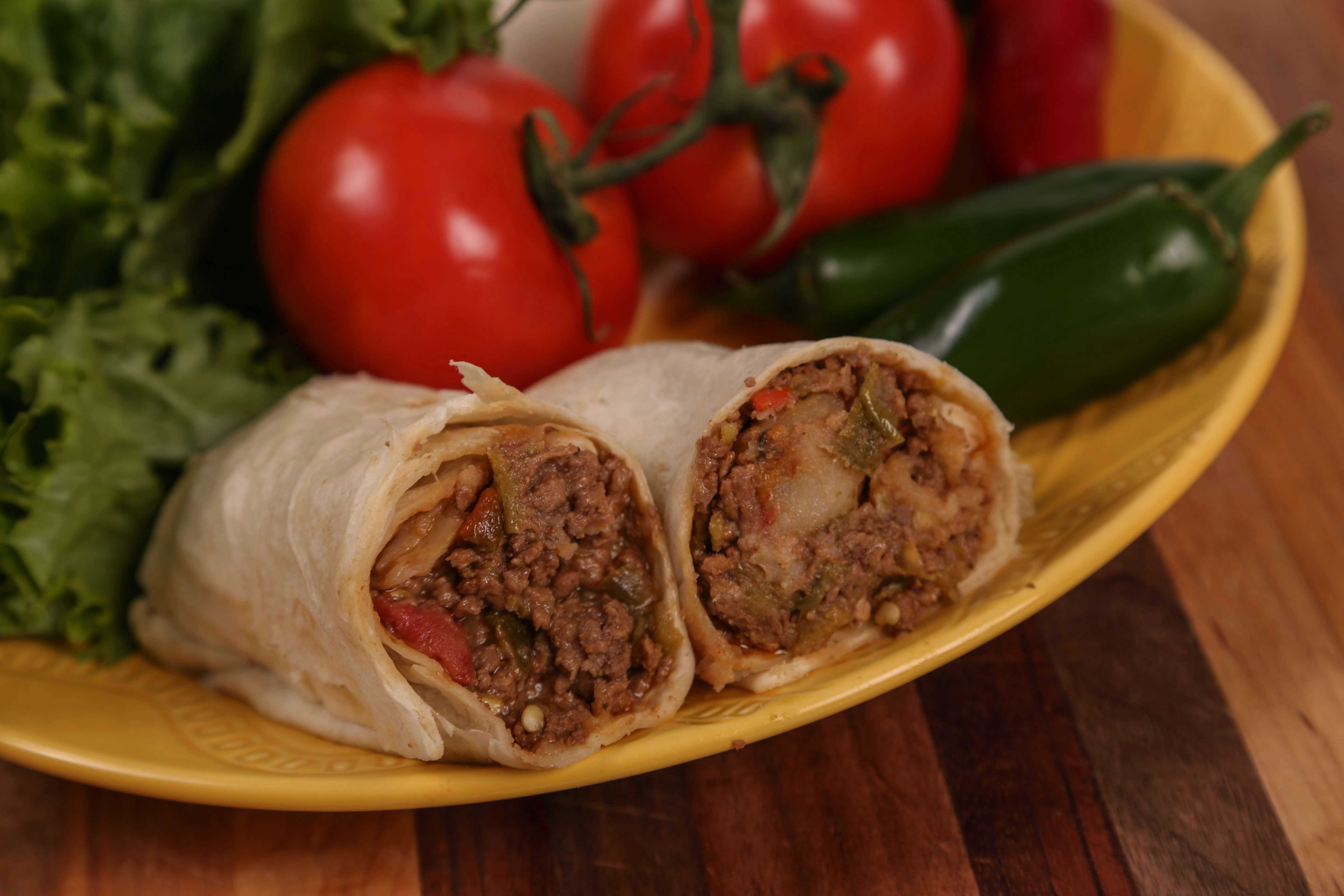 Tres Picosos Picadillo Beef Burrito -- 12 per case