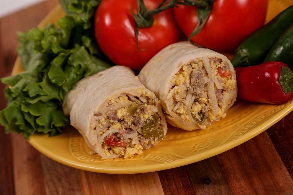 Tres Picosos Western Breakfast Burrito -- 12 Per Case