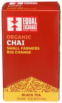 Equal Exchange Organic Chai Tea - 20 bags per pack -- 6 packs per case.