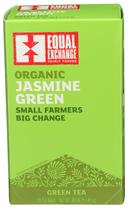 Equal Exchange Organic Jasmine Green Tea - 20 bags per pack -- 6 packs per case.