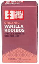 Equal Exchange Organic Vanilla Rooibos Tea - 20 bags per pack -- 6 packs per case.