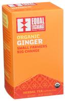 Equal Exchange Organic Ginger Herbal Tea, 20 tea bags -- 6 per case