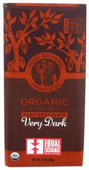 Equal Exchange Organic Very Dark Chocolate Bar, 2.8 Ounce -- 12 per case.