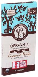 Equal Exchange Organic 55 Percent Cocoa Coconut Milk Chocolate Bar, 2.8 Ounce -- 12 per case